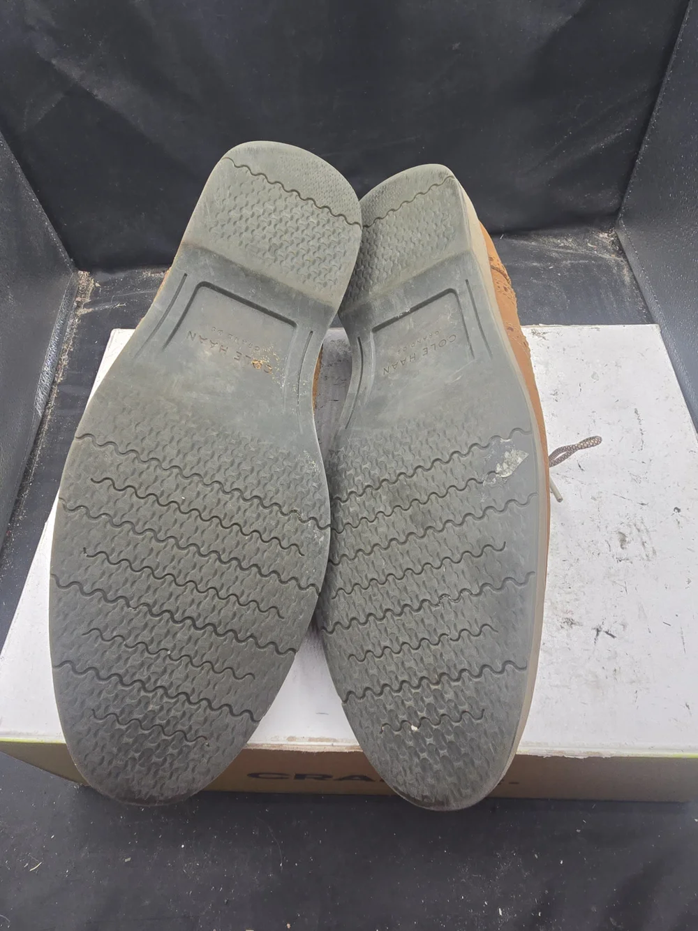 Cole Haan Brown Wingtip Brogue Derby Shoes